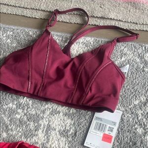 Nike Burgundy Sports Bra
